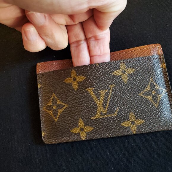 Louis Vuitton Brown and Gold Card Holder - Picture 3 of 6